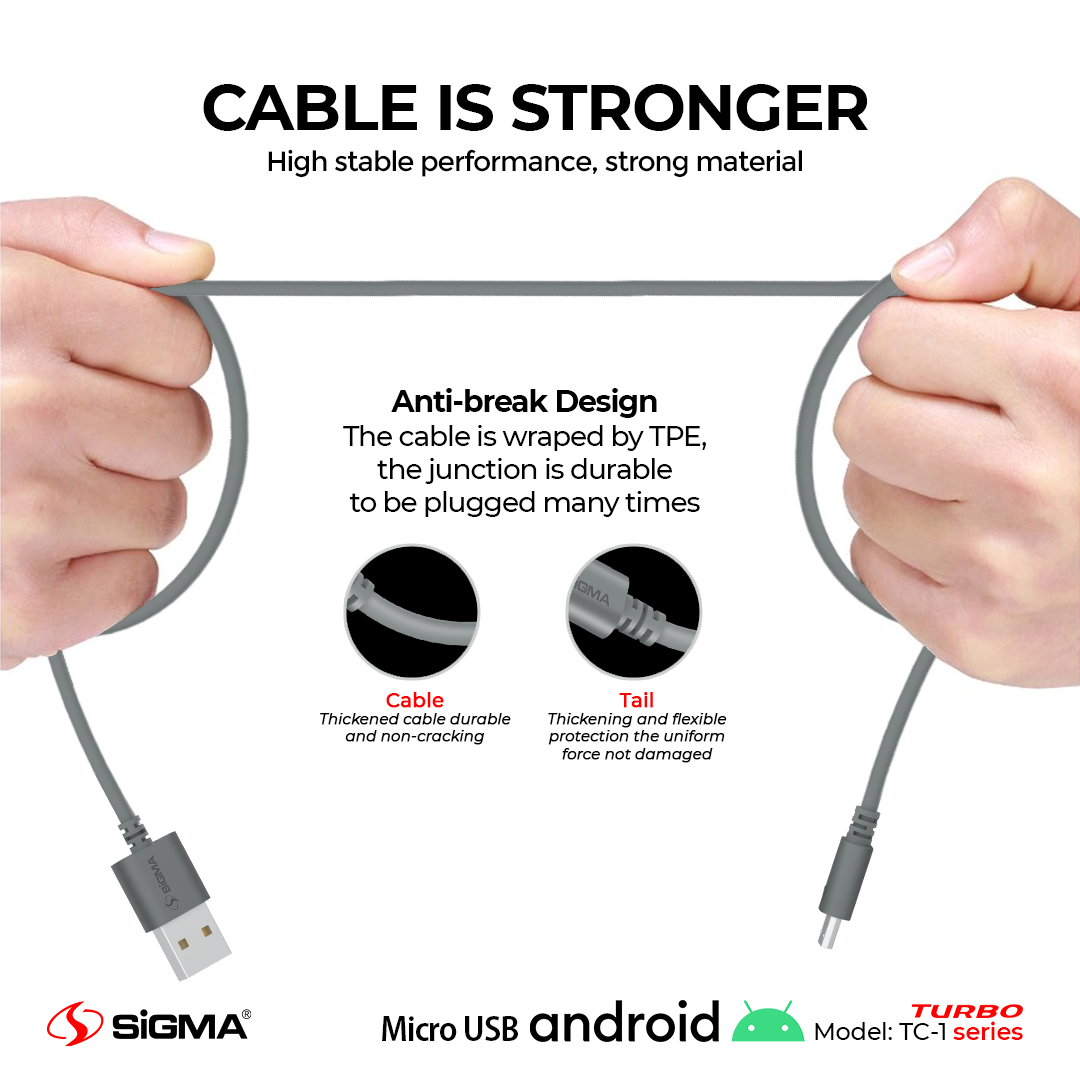 Turbo Micro Cable 2.4A Auto Disconnect  - TC-1