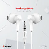 Sigma Comfortable Stereo Earphones S12